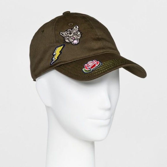 Mossimo Supply Co. Accessories - 'FINAL'  NEW Olive Green Patch Baseball Hat NWT